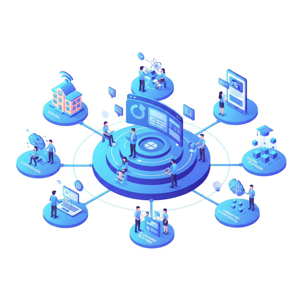 AI and IoT for Smart Education Illustration