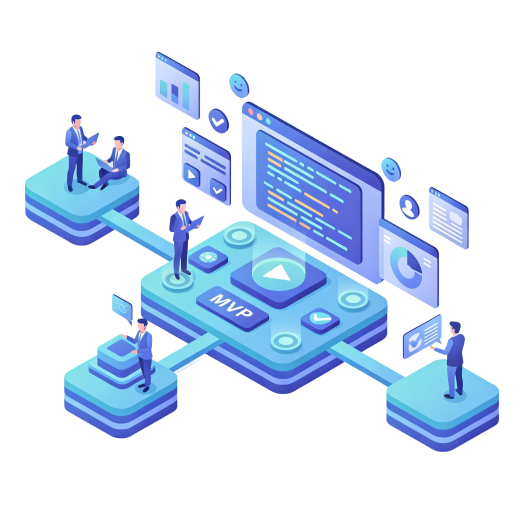 PoC & MVP Development Illustration